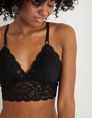 Aerie New Blooms Lace Padded Triangle Bralette