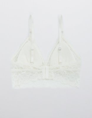 Aerie New Blooms Lace Padded Triangle Bralette