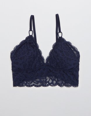 Aerie New Blooms Lace Padded Triangle Bralette