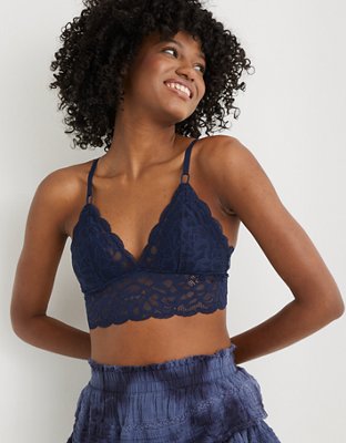 Aerie New Blooms Lace Padded Triangle Bralette