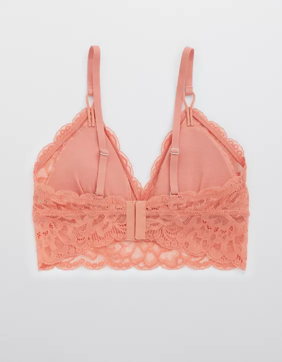 Aerie New Blooms Lace Padded Triangle Bralette