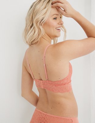 Aerie New Blooms Lace Padded Triangle Bralette