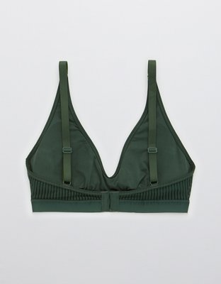 Aerie Striped Mesh Scoop Bralette