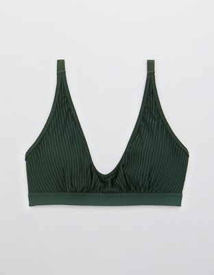 Aerie Striped Mesh Scoop Bralette