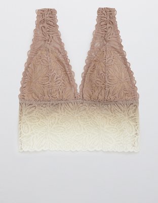 Aerie Ombre Firework Lace Padded Plunge Bralette