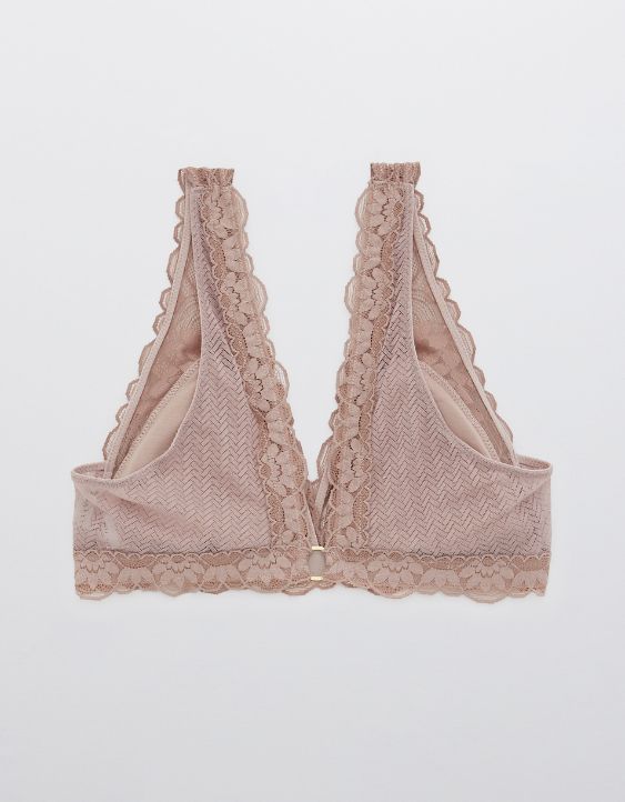 Aerie Adventure Lace Padded Plunge Bralette