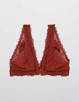 Aerie Adventure Lace Padded Plunge Bralette