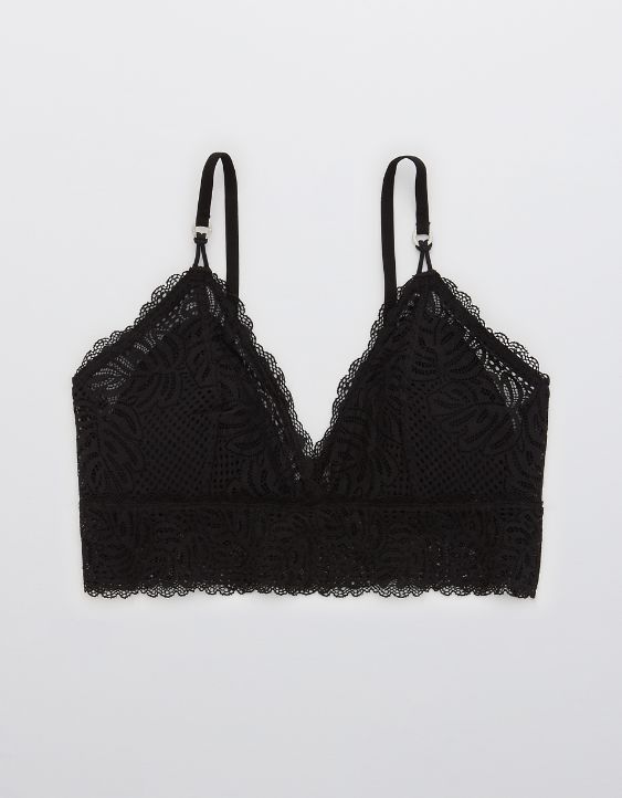 Aerie Be Free Lace Padded Triangle Bralette