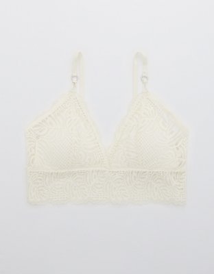 Aerie Be Free Lace Padded Triangle Bralette