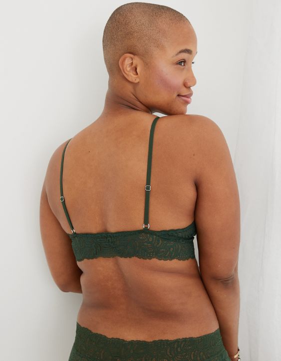 Aerie Be Free Lace Padded Triangle Bralette