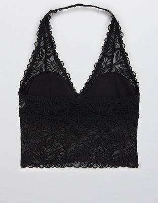 Aerie Firework Lace Padded Halter Bralette