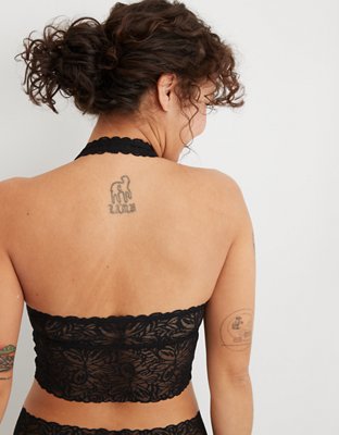 Aerie Firework Lace Padded Halter Bralette
