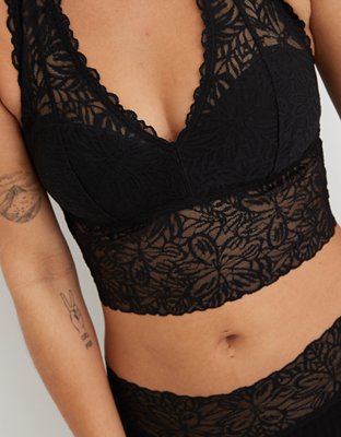 Aerie Firework Lace Padded Halter Bralette