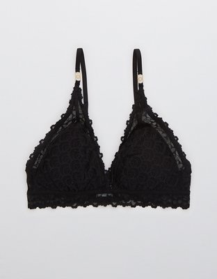 Aerie Free-To-Be Lace Padded Plunge Bralette