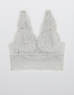Aerie Far Out Lace Padded Plunge Bralette