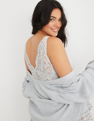 Aerie Far Out Lace Padded Plunge Bralette