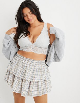 Aerie Far Out Lace Padded Plunge Bralette