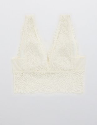 Aerie Far Out Lace Padded Plunge Bralette
