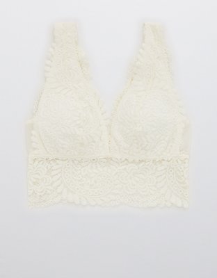 Aerie Far Out Lace Padded Plunge Bralette
