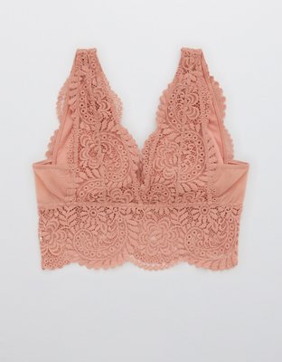 Aerie Far Out Lace Padded Plunge Bralette