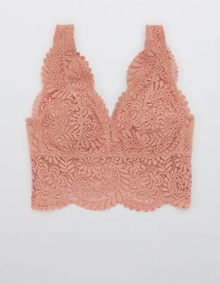 Aerie Hibiscus Lace Padded Racerback Bralette