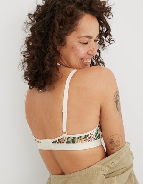 Бралетт Printed, сетка, в полоску — Aerie