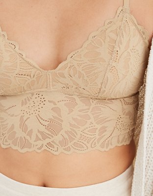 Aerie Holiday Best Lace Padded Racerback Bralette