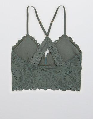 Aerie Holiday Best Lace Padded Racerback Bralette