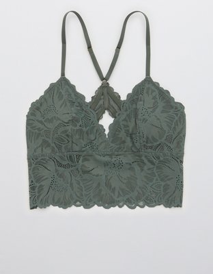Aerie Holiday Best Lace Padded Racerback Bralette