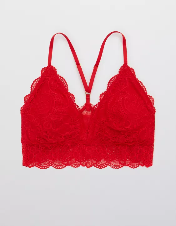 Aerie Slumber Party Lace Padded Racerback Bralette