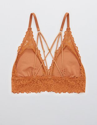 Aerie Tinsel Lace Padded Plunge Bralette