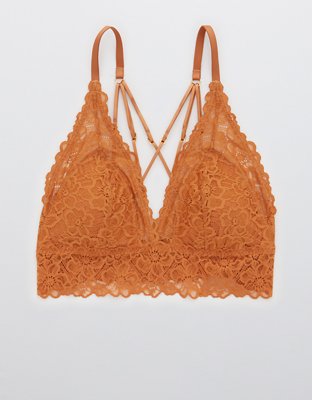 Aerie Tinsel Lace Padded Plunge Bralette