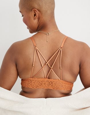 Aerie Tinsel Lace Padded Plunge Bralette