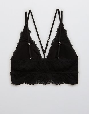 Aerie ANYTIME® Sunflower Lace Padded Plunge Bralette