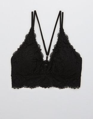 Aerie ANYTIME® Sunflower Lace Padded Plunge Bralette