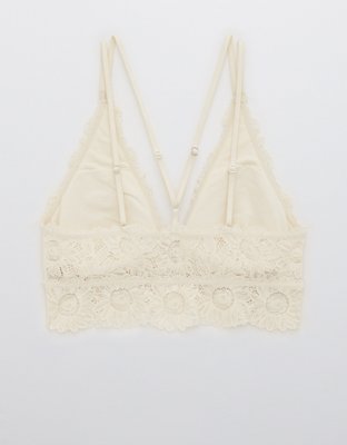 Aerie ANYTIME® Sunflower Lace Padded Plunge Bralette