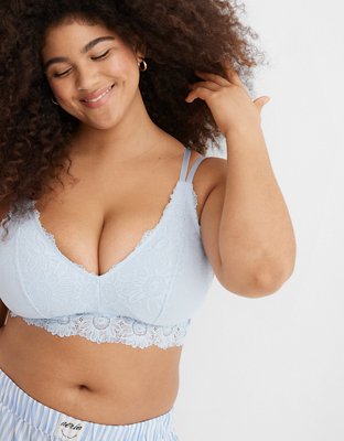 Aerie ANYTIME® Sunflower Lace Padded Plunge Bralette