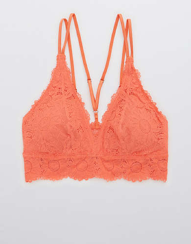 Aerie Sunflower Lace Padded Plunge Bralette