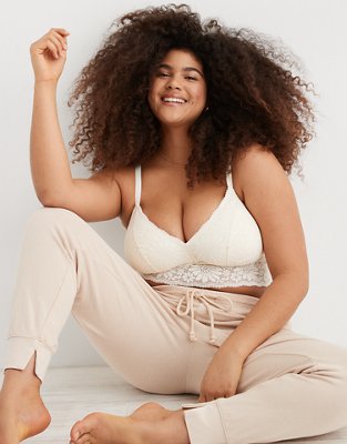 Aerie Lace Padded Longline Bralette