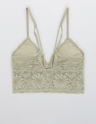 Aerie Lace Padded Longline Bralette