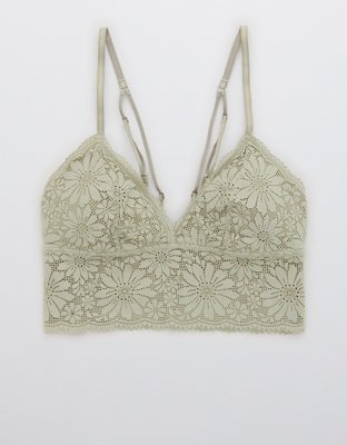 Aerie Lace Padded Longline Bralette