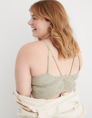 Aerie Lace Padded Longline Bralette
