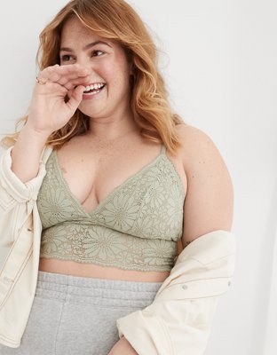 Aerie Lace Padded Longline Bralette
