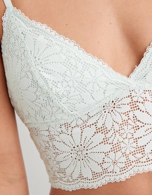 Aerie Lace Padded Longline Bralette
