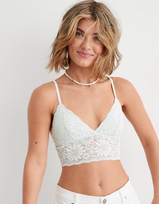 Aerie Lace Padded Longline Bralette