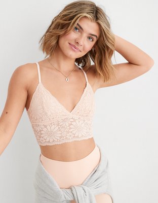Aerie Lace Padded Longline Bralette