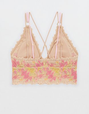 Aerie Sunkissed Lace Padded Plunge Bralette