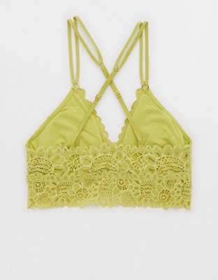 Aerie Seaside Lace Padded Triangle Bralette