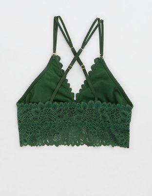 Aerie Seaside Lace Padded Triangle Bralette