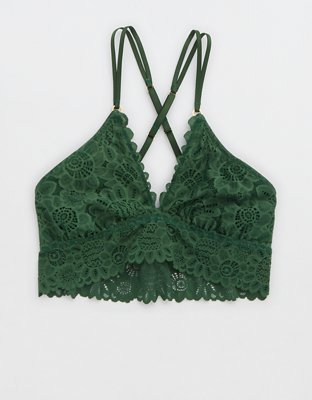 Aerie Seaside Lace Padded Triangle Bralette